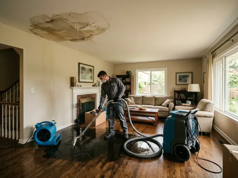 attic-pipe-burst-ceiling-drip-008 — frequently asked questions, Water Damage Restoration & Carpet Care in Marquette Heights,…